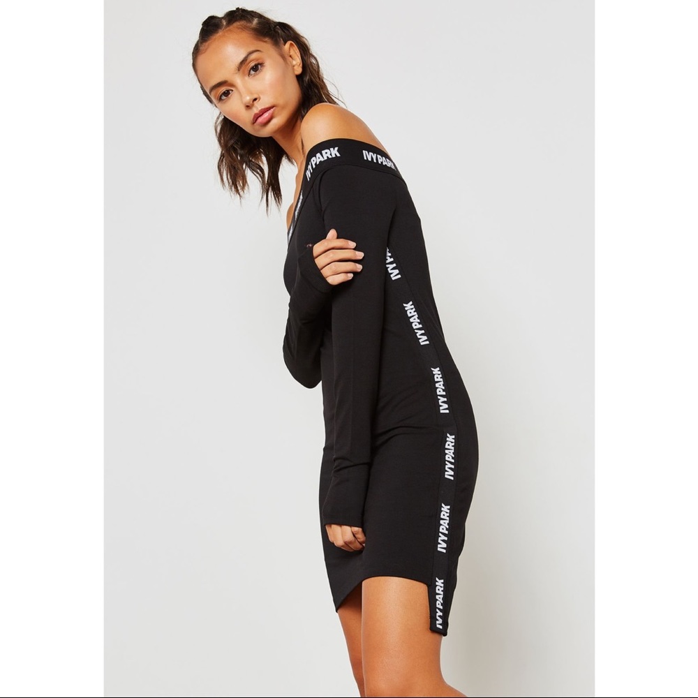 NWT RARE IVY PARK Longline Bardot Bodycon Dress